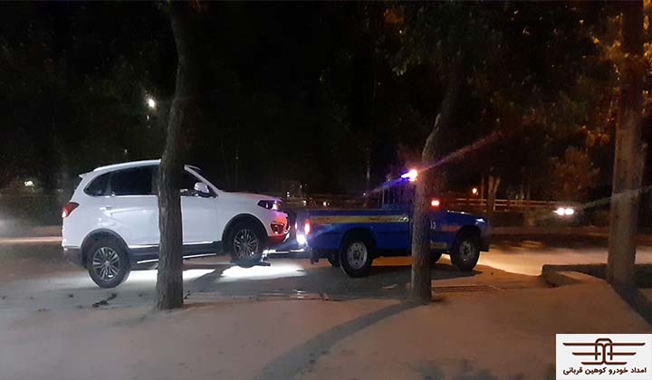 خودروی امدادی در کل قزوین